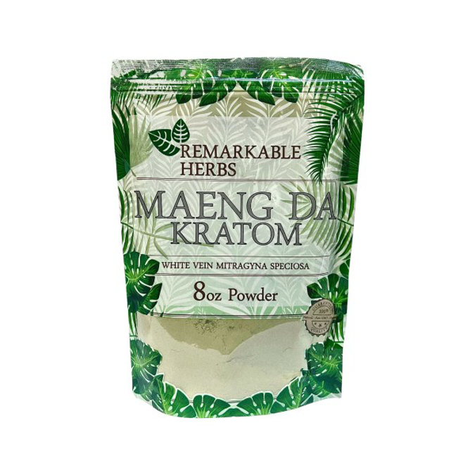 Picture of REMARKABLE HERBS WHITE VEIN MAENGDA 8OZ KRATOM