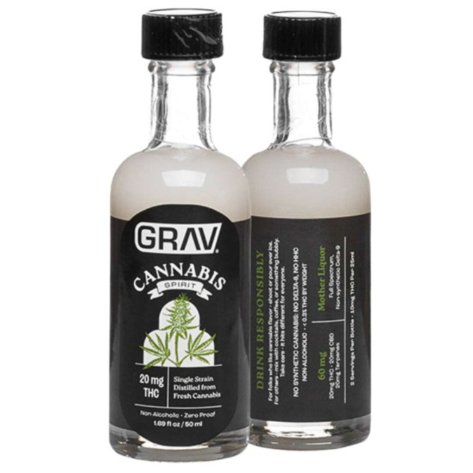 Picture of GRAV CANNABIS SPIRIT 20MG THC 12PACK BOTTLE