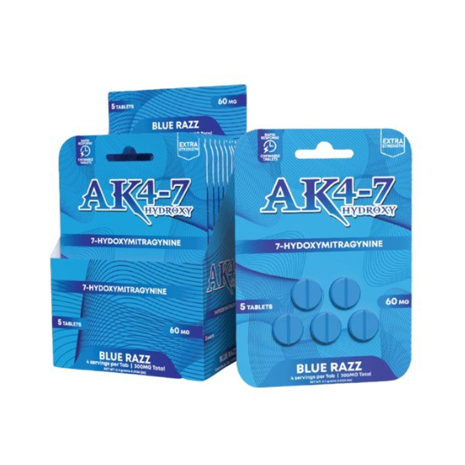 Picture of AK4-7 HYDROXY 7OH 60MG 5CT - BLUE RAZZ