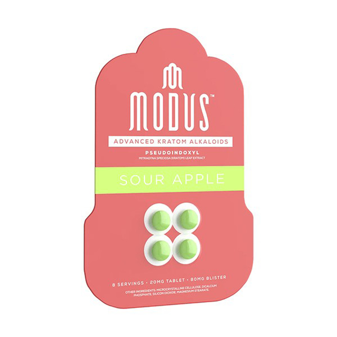 Picture of MODUS PSEUDOINDOXYL 4CT TABLET 80MG SOUR APPLE