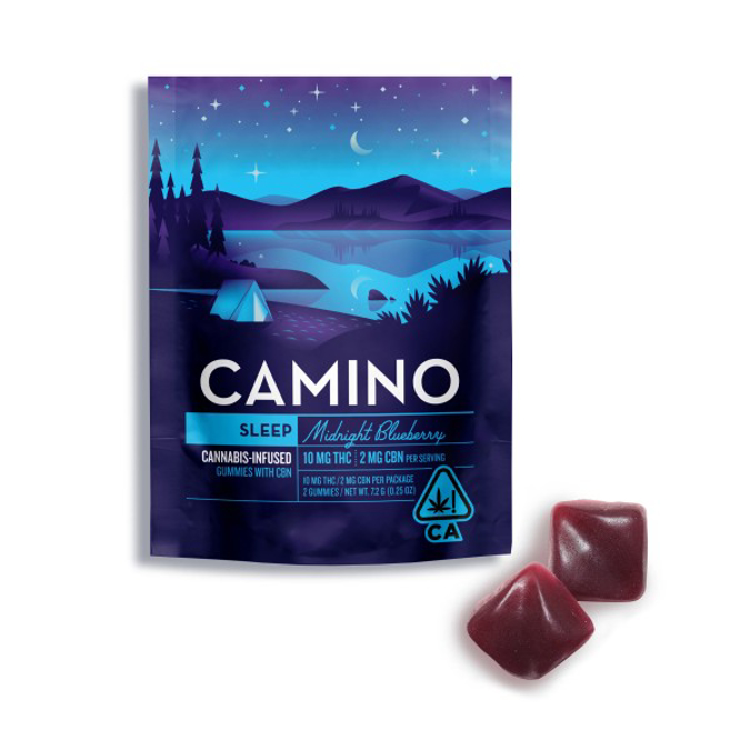 Picture of CAMINO SLEEP 5MG THC 10MG CBG - MIDNIGHT BLUEBERRY