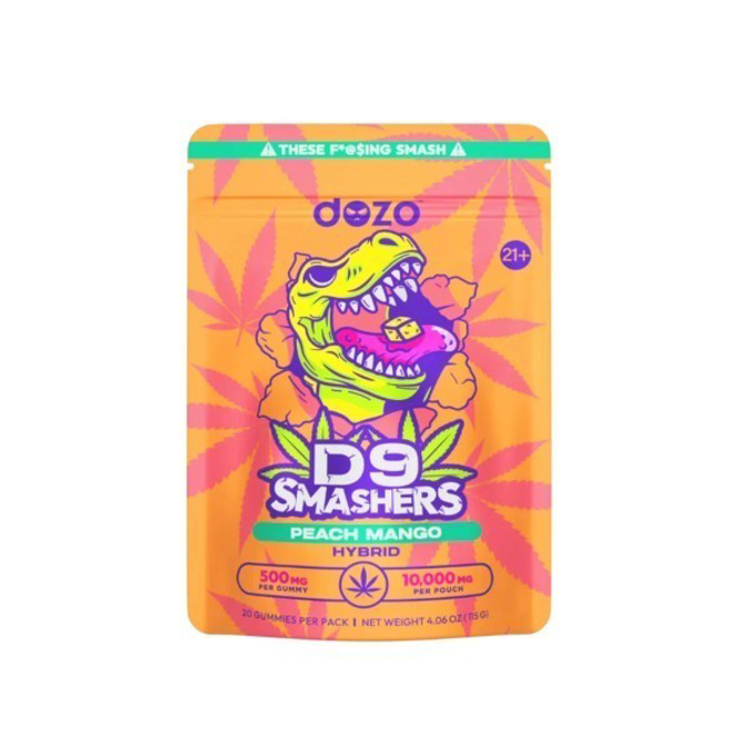 Picture of DOZO D9 SMASHERS 500MG 20CT PEACH MANGO