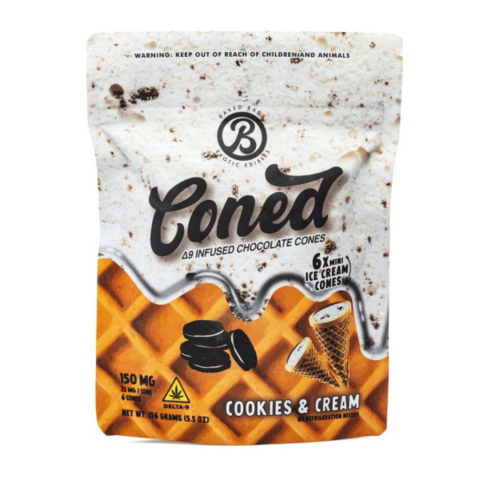 Picture of BAKED BAGS CONED 2PC DELTA 9 6CT - COOKIES & CREAM