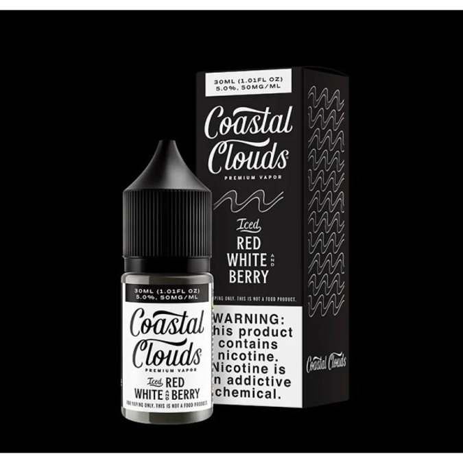 Picture of COASTAL CLOUDS ICED 50MG 30ML - RED WHITE  BERRY