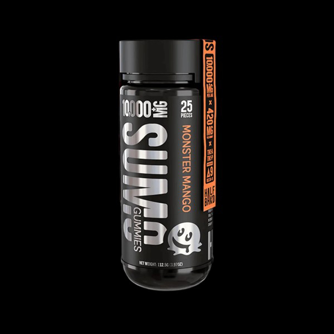 Picture of HALF BAKD SUMO GUMM THCAPD8 GUMMIES 10000MG 25CTJAR MONSTER MANGO