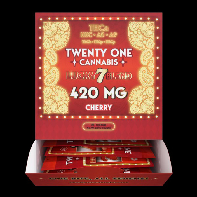 Picture of TWENTY ONE CANNABIS LUCKY 7 BLEND 30CT - CHERRY