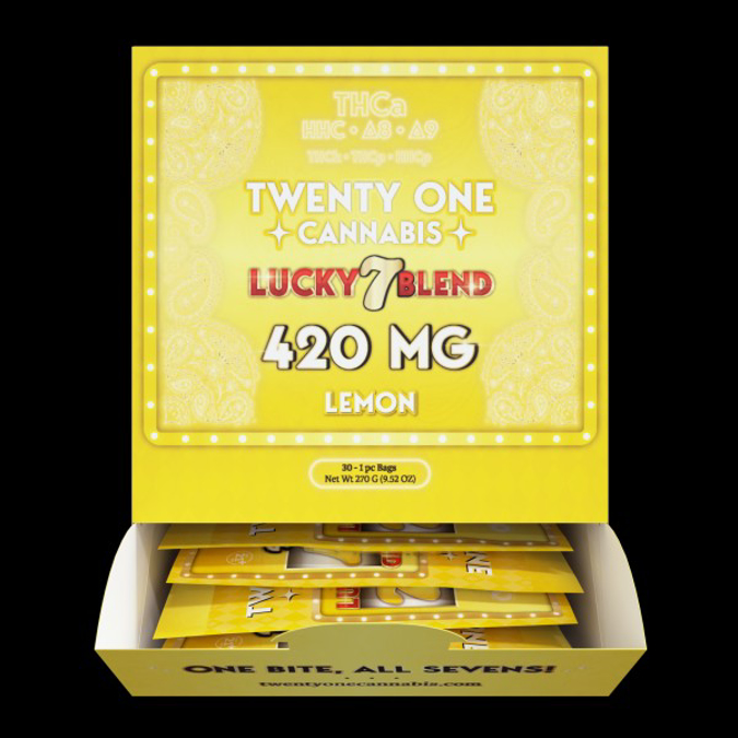 Picture of TWENTY ONE CANNABIS LUCKY 7 BLEND LEMON