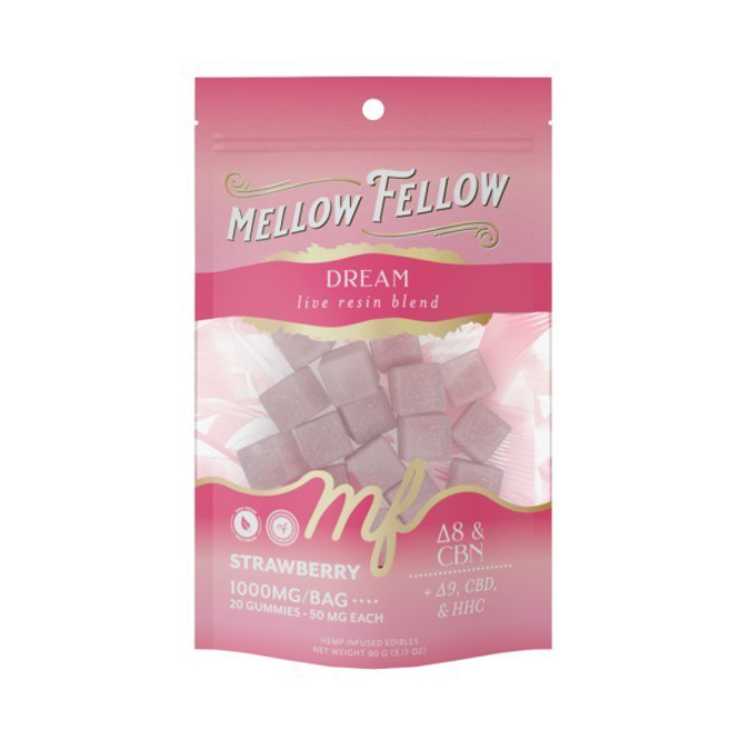 Picture of MELLOW FELLOW GUMMIES 100MG 2CT - STRAWBERRY