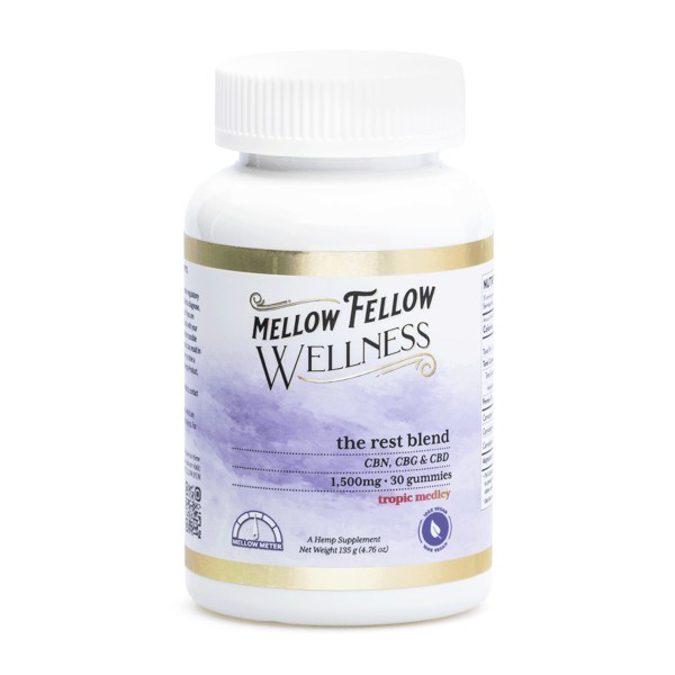 Picture of MELLOW FELLOW WELLNESS REST BLEND 1500MG 30CT JAR - TROPIC MEDLEY