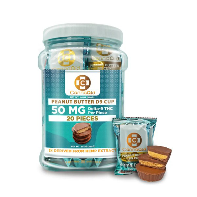 Picture of CANNAAID DELTA 9 THC PEANUT BUTTER CUPS 20CT