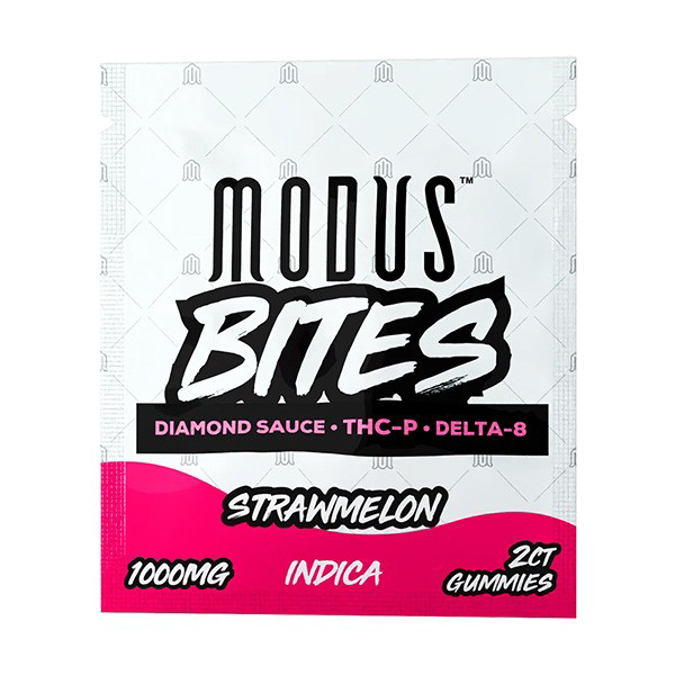 Picture of MODUS BITES STRAWMELON 1000 MG 50 CT