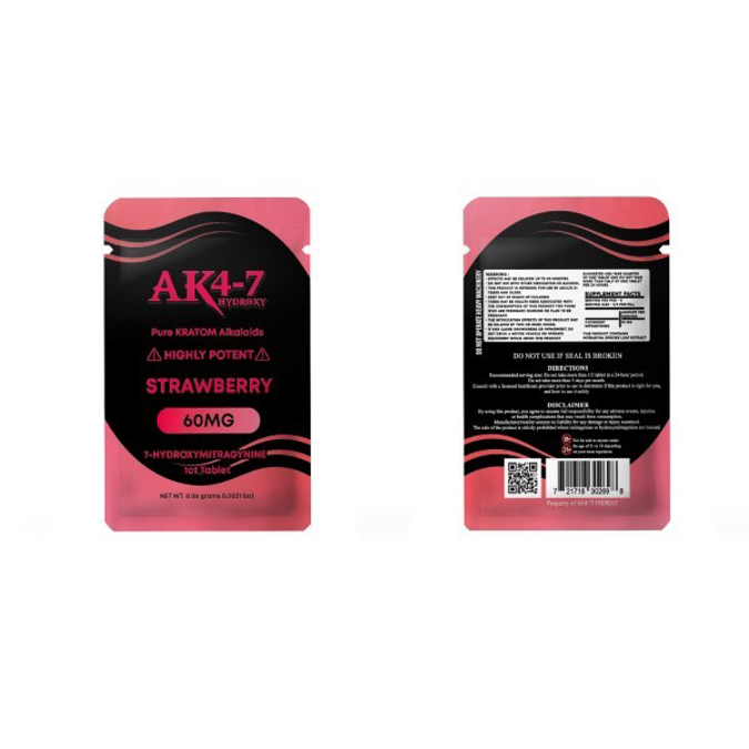 Picture of AK4-7 HYDROXY 60MG 1CT - STRAWBERRY
