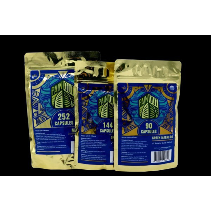 Picture of PAIN OUT KRATOM 504 CAPS - GREEN MAENG DA