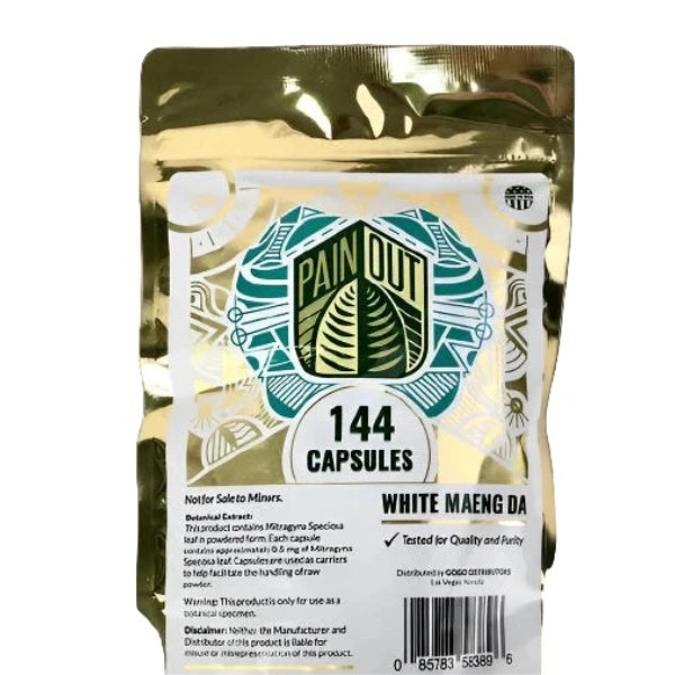 Picture of PAIN OUT KRATOM 504 CAPS - WHITE MAENG DA