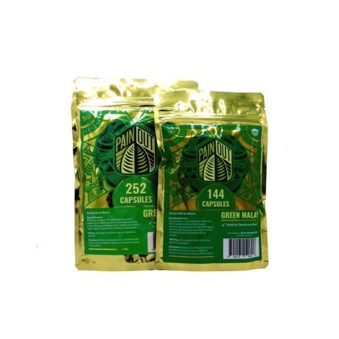 Picture of PAIN OUT KRATOM 144 CAPS - GREEN MALAY