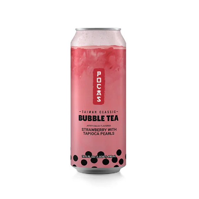 Picture of POCAS BUBBLE TEA 490ml - STRAWBERRY