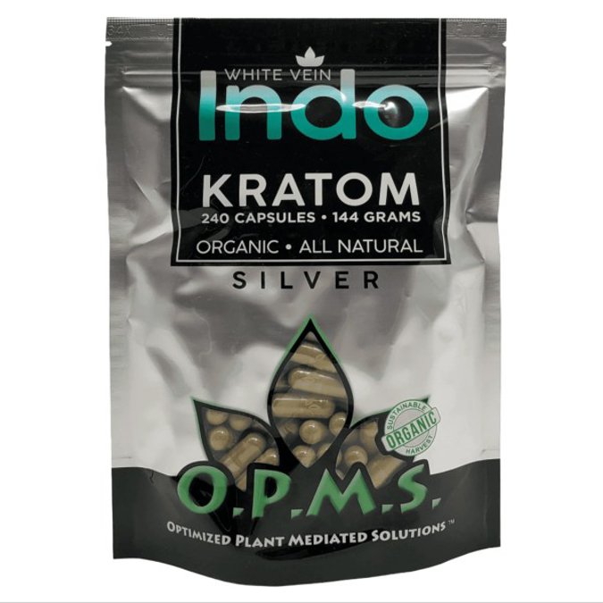 Picture of OPMS WHITE VEIN INDO KRATOM 240CAP