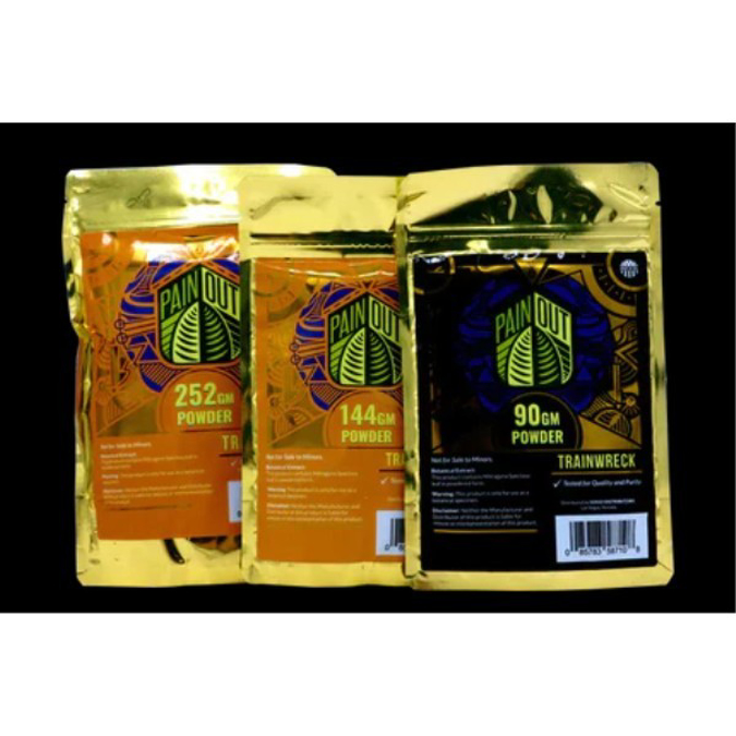 Picture of PAIN OUT KRATOM 90G POWDER - TRAIN WRECK