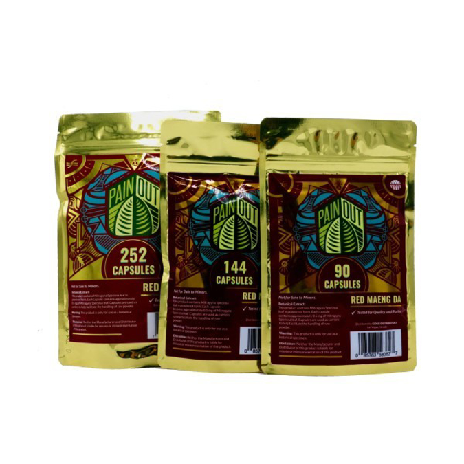 Picture of PAIN OUT KRATOM 756 CAPS - RED MAENG DA