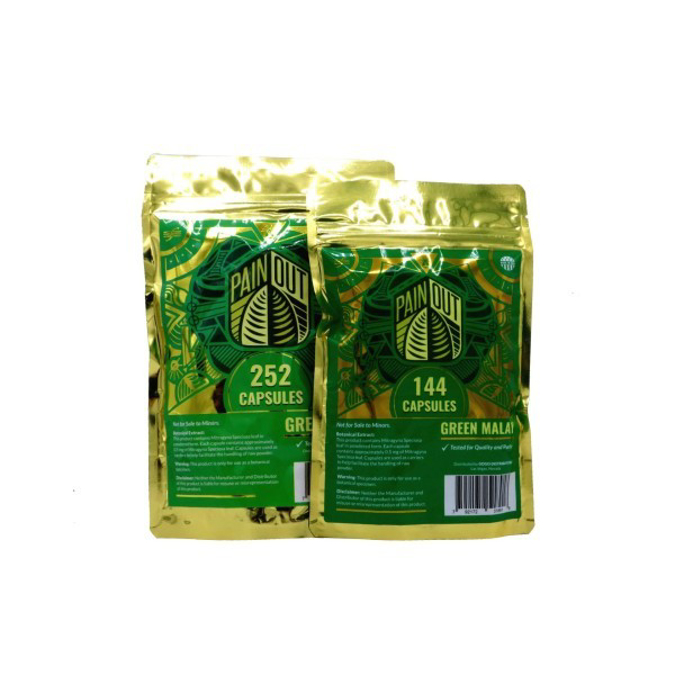 Picture of PAIN OUT KRATOM 504 CAPS - GREEN MALAY