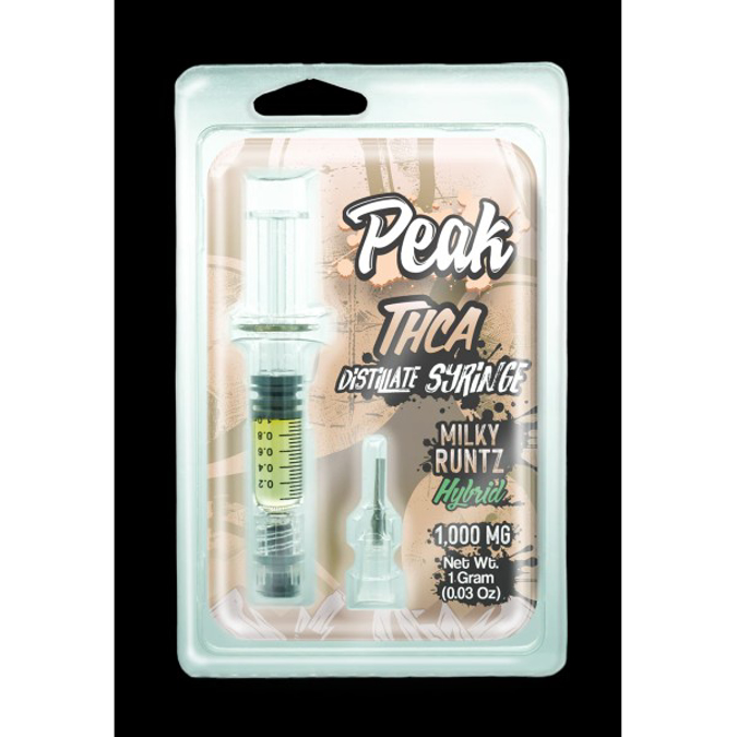 Picture of PEAK - THCA 1gm DISTILLATE SYRINGE - MILKY RUNTZ (HYBRID)