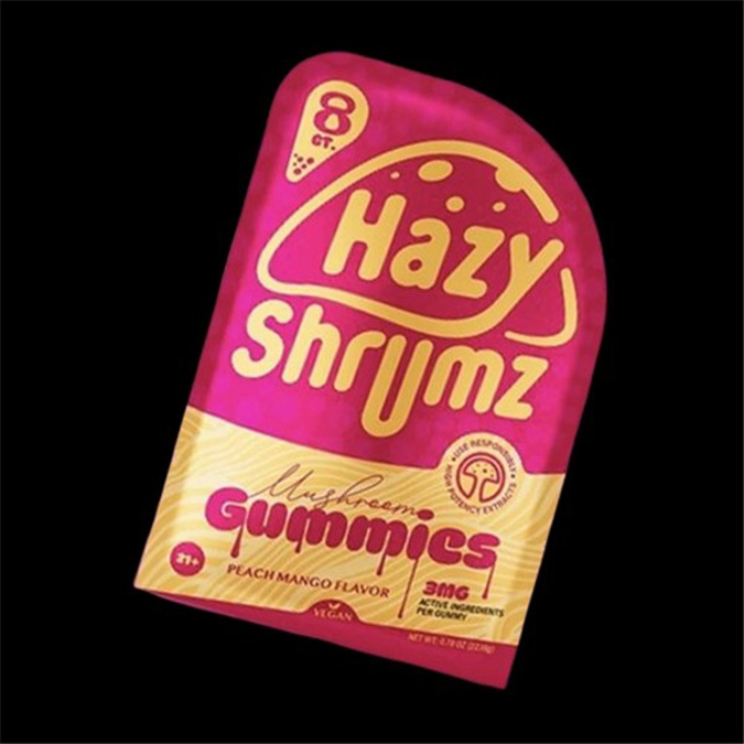 Picture of HAZY SHRUMZ 10CT GUMMIES - PEACH MANGO