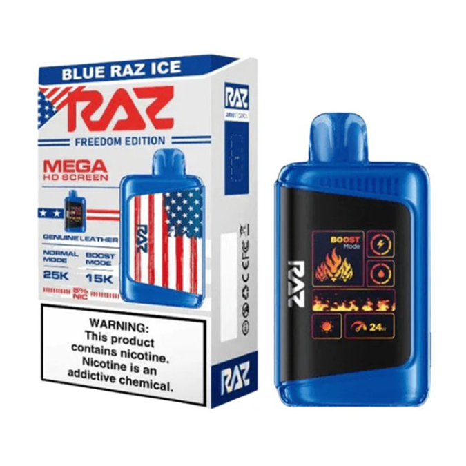 Picture of RAZ FREEDOM EDITION BLUE RAZZ ICE  25K