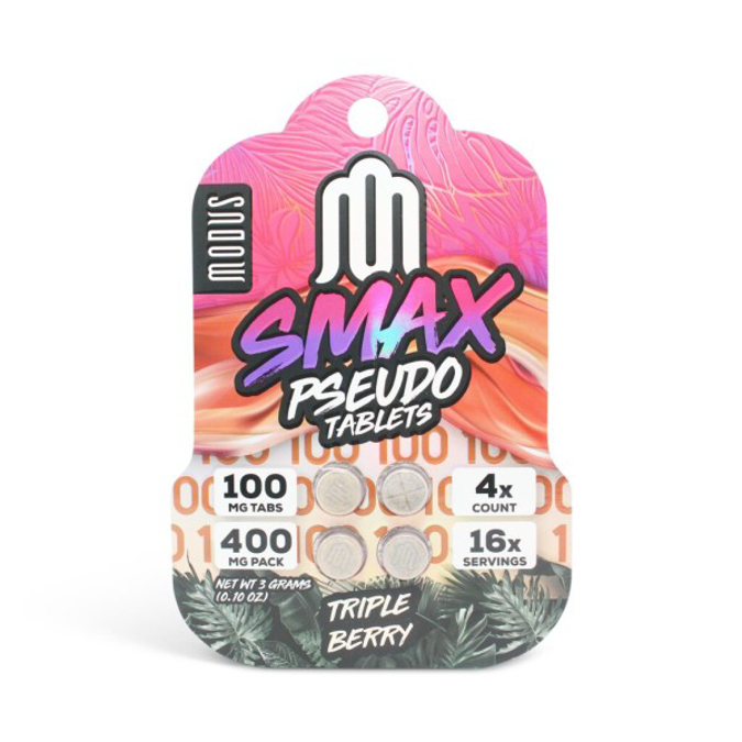 Picture of MODUS SMAX PSEUDO 100MG 4CT - TRIPPLE BERRY