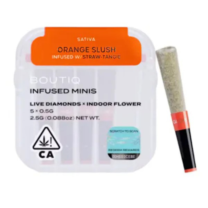 Picture of BOUTIQ INFUSED THCA MINIS 0.5G SNACK PACK PRE ROLLS - ORANGE SLUSH (SATIVA)