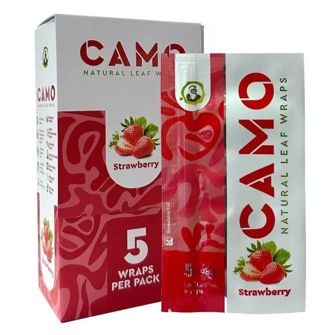 Picture of CAMO NATURAL LEAF WRAP 5PK - STRAWBERRY