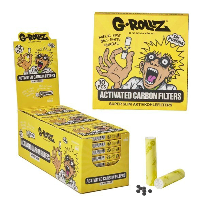 Picture of G ROLLZ AMSTERDAM 50 WIDE TIPS PRAYING BOY YELLOW 24 CT