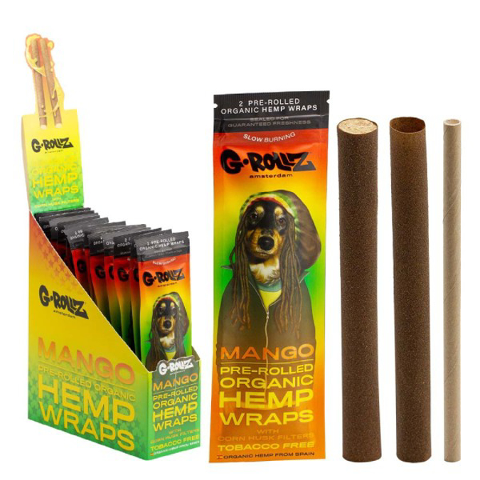 Picture of G ROLLZ MANGO FLAVOURED HEMP WRAPS AND HUSK TIPS