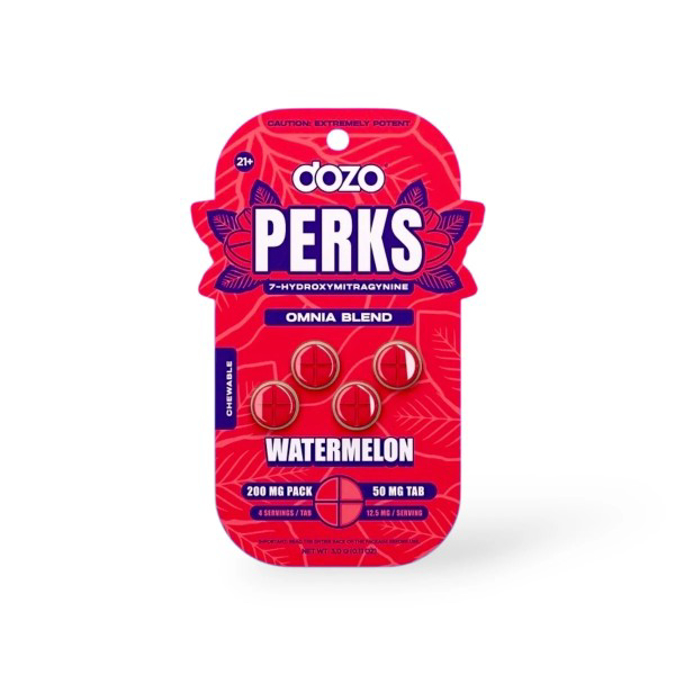 Picture of DOZO PERKS 7OH 4CT 50MG - WATERMELON
