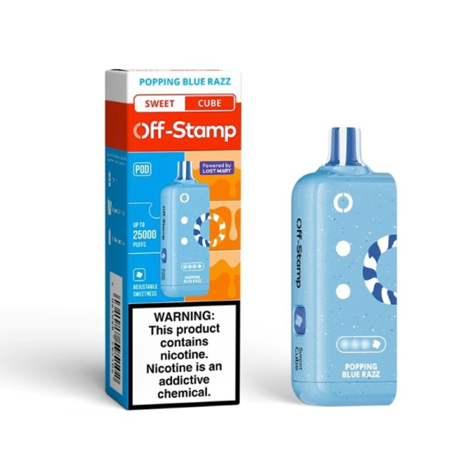 Picture of OFF STAMP 25K POD POPPINGG BLUE RAZZ