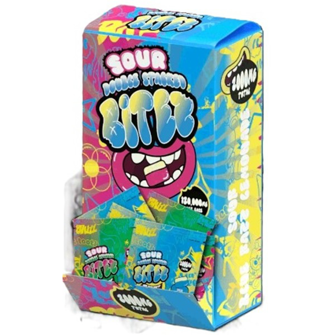 Picture of DOUBLE STACKED BITES 2CT SOUR WATERMELON APPLE x SOUR BLUE RAZZ LEMOANDE