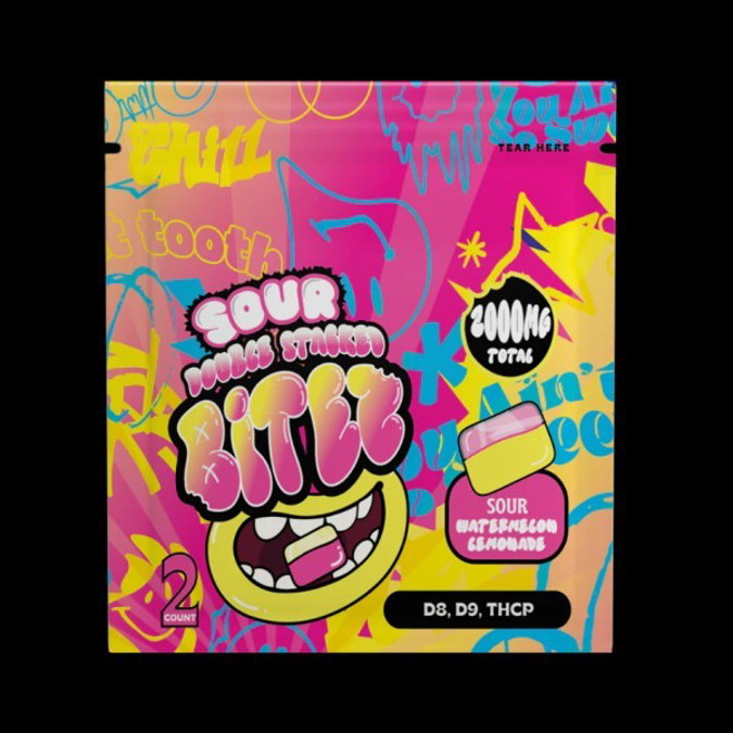 Picture of DOUBLE STACKED BITEZ 10000MG 6CT JAR - SOUR WATERMELON LEMONADE