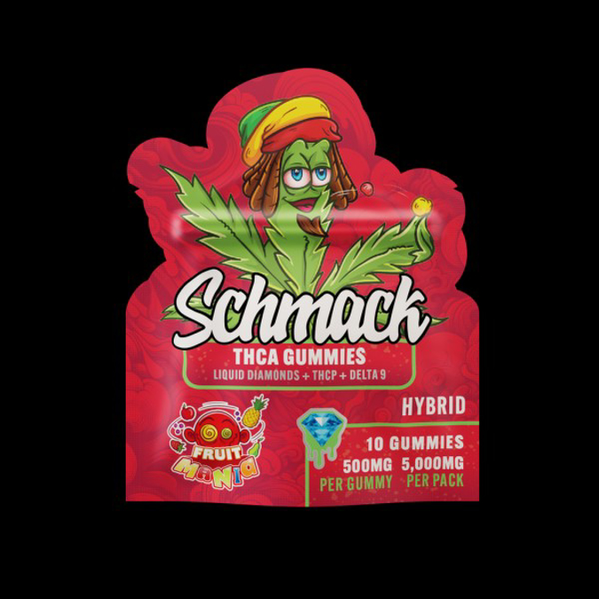 Picture of SCHMACK THCA GUMMIES 5000MG 10CT - FRUIT MANIA (HYBRID)