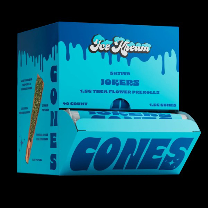 Picture of ICE KREAM CONES 1.5G THCA FLOWER PRE ROLLS 40CT - JOKERS (SATIVA)