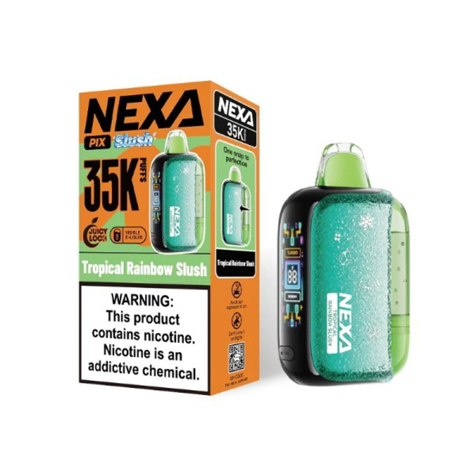 Picture of NEXA PIX 35K PUFF 5PK TROPICAL RAINBOW SLUSH