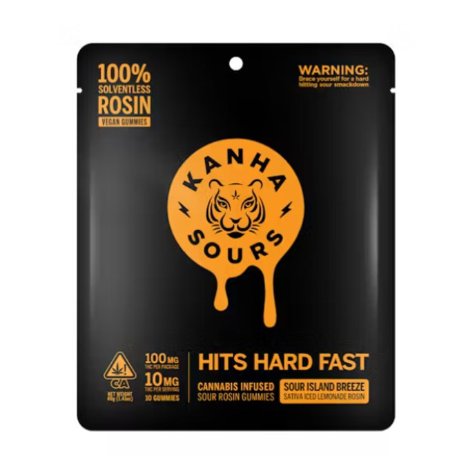 Picture of KANHA ROSIN INFUSED SOUR GUMMIES 150MG - SOUR ISLAND BREEZE (SATIVA)