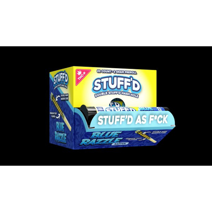 Picture of STUFF'D THCP HASH HOLES PRE ROLLS 20CT - BLUE RAZZLE (SATIVA)