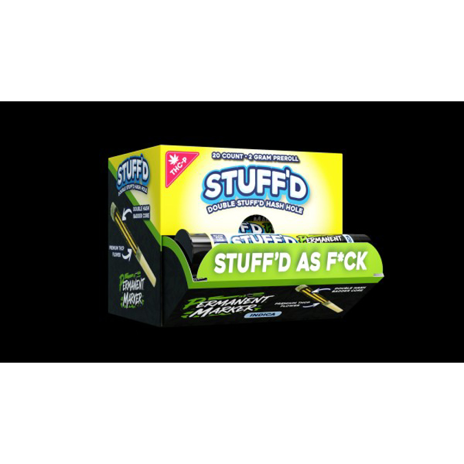 Picture of STUFF'D THCP HASH HOLES PRE ROLLS 20CT - PERMANENT MARKER (INDICA)