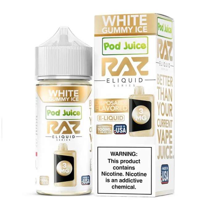 Picture of RAZ 100ML 6MG - WHITE GUMMY ICE