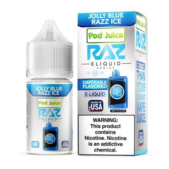 Picture of RAZ 30ML 55MG - JOLLY BLUE RAZZ ICE