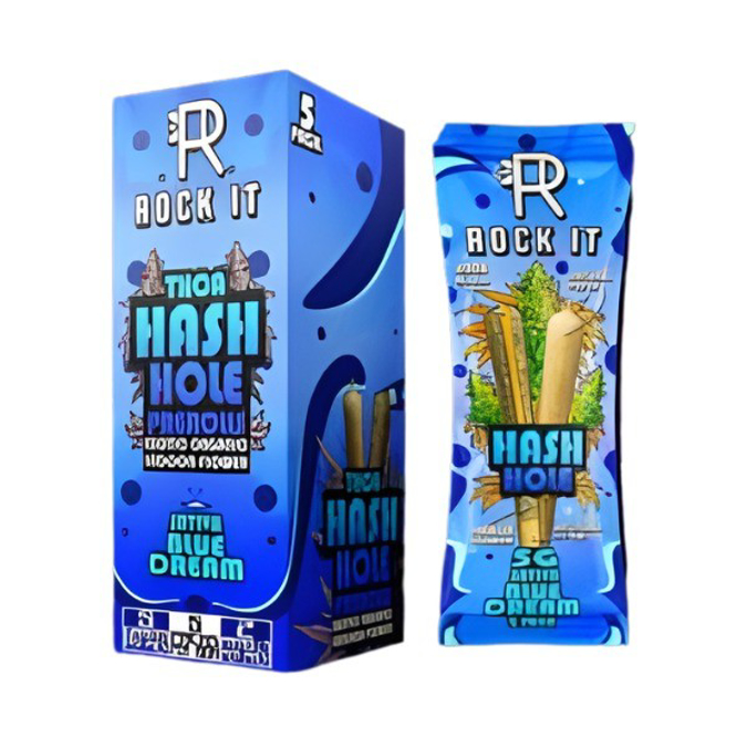 Picture of ROCK IT THCA HASH HOLES PRE ROLLS 5PK - BLUE DREAM (SATIVA)