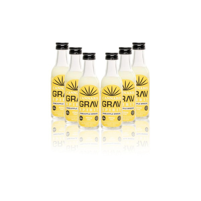 Picture of GRAV D9CBD CANNABIS SPIRIT 100MG 50ML 6CTBX PINEAAPLE BREEZ