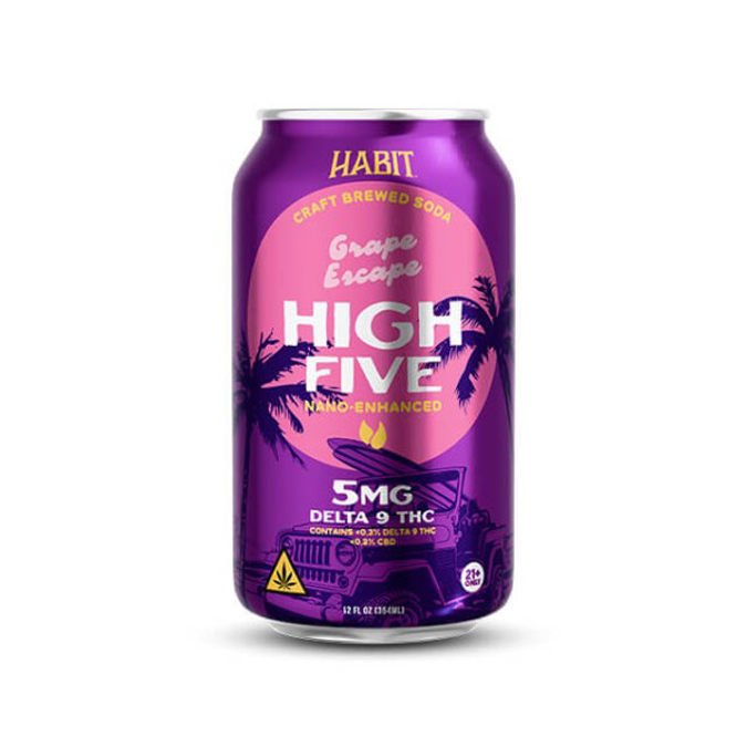 Picture of HABIT DELTA 9 HIGH FIVE SODA 5MG   GRAPE ESCPAE