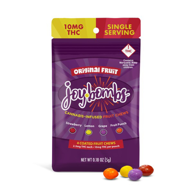 Picture of JOY BOMBS 2.5MG THC HEMP CHEWS - ORIGINAL FRUIT