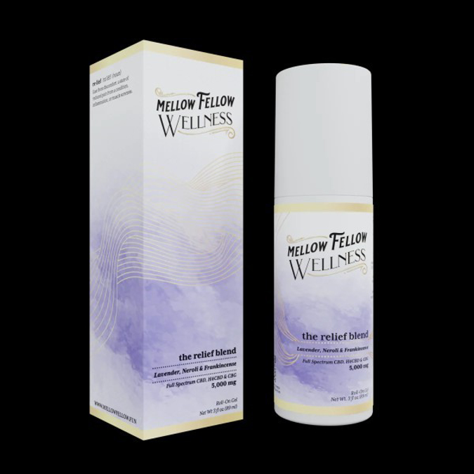 Picture of MELLOW FELLOW WELLNESS RELIEF BLEND 5000MG - LAVENDER NEROLI & CUCUMBER CANTALOUPE