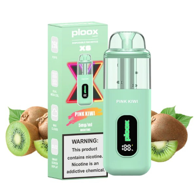 Picture of PLOOX DISPOSABLE POD 25K - PINK KIWI